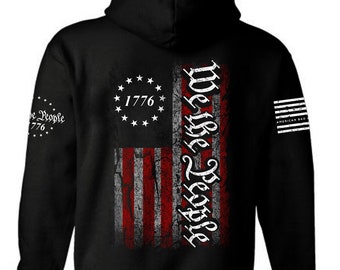 We the People 1776 American Flag Hoodie We the People 1776