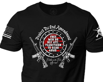 2nd Amendment T-Shirt | Patriotic American Flag Design