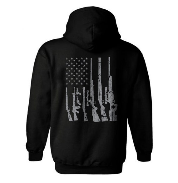 Gun American Flag Hoodie Rifle Flag Shotgun Flag Patriotic Hoodie Gun Flag USA Patriotic Flag Hoodie Unisex Hoodie Etsy