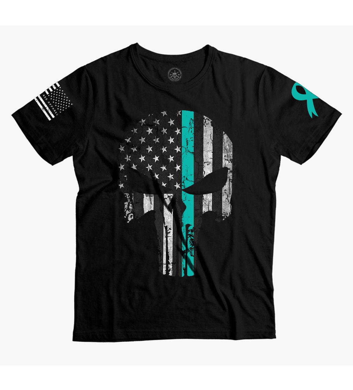 Urban Backwoods Women's T-Shirt - Black Belgium Skull & Soccer Flag Graphic, 100% Cotton - View #9