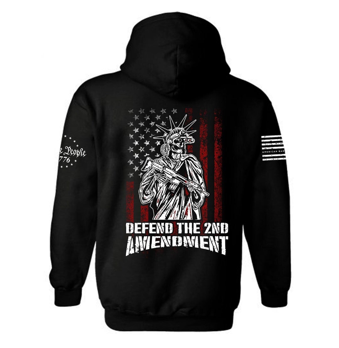 Buy Defend the 2nd Amendment Hoodie Lady Liberty Protect the 2nd 2nd  Amendment Hoodie 2nd Amendment American Flag Unisex Hoodie Online in