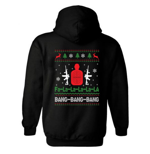 Christmas Gun Lover Hoodie | Patriotic Ugly Sweater Style