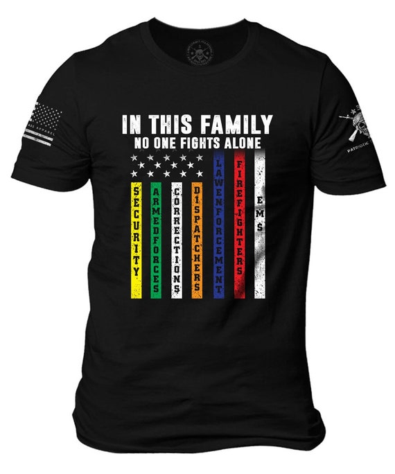 Patriotic American Flag T-Shirt | EMS, Firefighter, Law Enforcement