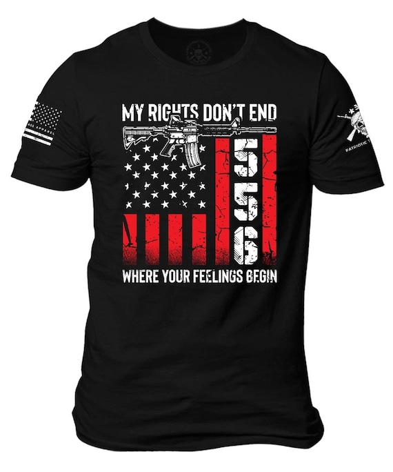 American Flag AR-15 T-Shirt | Patriotic Gun Rights Tee