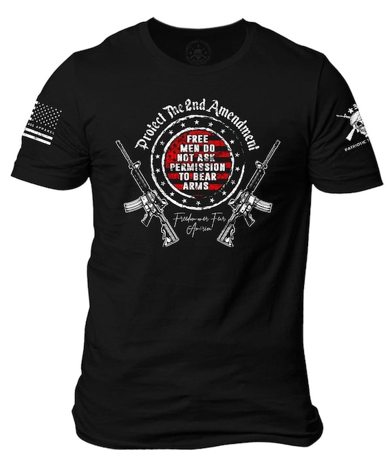 2nd Amendment T-Shirt | Patriotic American Flag Design