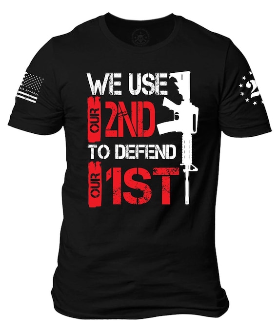 2nd Amendment Pro Gun T-Shirt | Defend Our 1st, Patriotic Unisex Tee