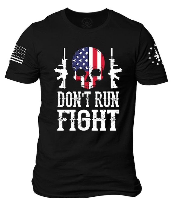 American Flag Skull T-Shirt | Patriotic, 2nd Amendment, Pro Gun