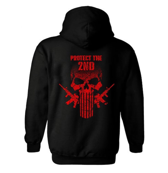 2nd Amendment Punisher Hoodie | Pro Gun Rights, Patriotic Apparel