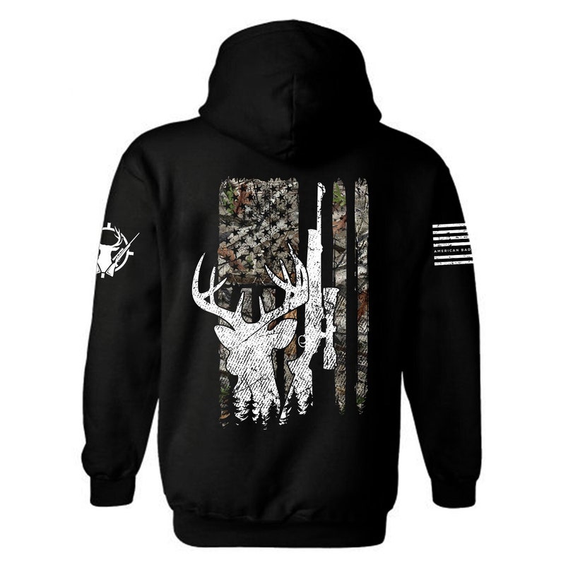 Cool StylishLong Sleeve 3D Print American Flag Pattern Hoody Sweatershirts with Hat Pullover Sportwear L6012