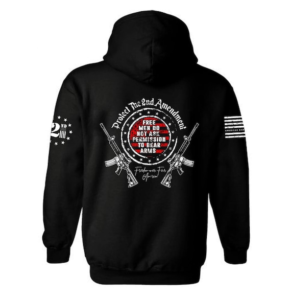2nd Amendment Hoodie | Patriotic American Flag Unisex Sweatshirt