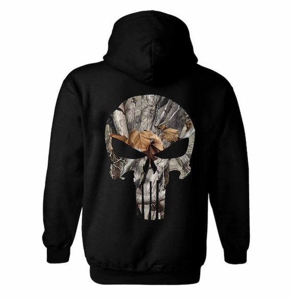 Camouflage Punisher Skull Hoodie | Hunting Apparel
