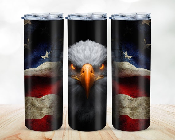 Patriotic Eagle American Flag 20oz Tumbler