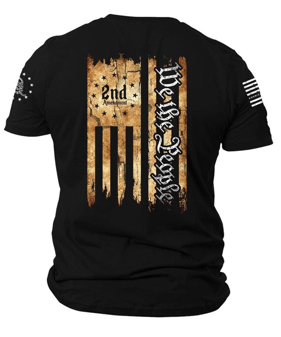 We The People American Flag T-Shirt, 2nd Amendment Pro Gun Shirt