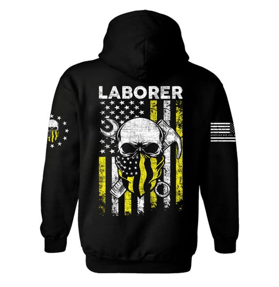Hoodie or T-Shirt – American Bad Ass Fishing Bass Flag – Patriotic Angler Apparel – ABAA-FISH-001