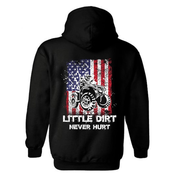 American Flag ATV Hoodie | Off Road Four Wheeler Sweatshirt