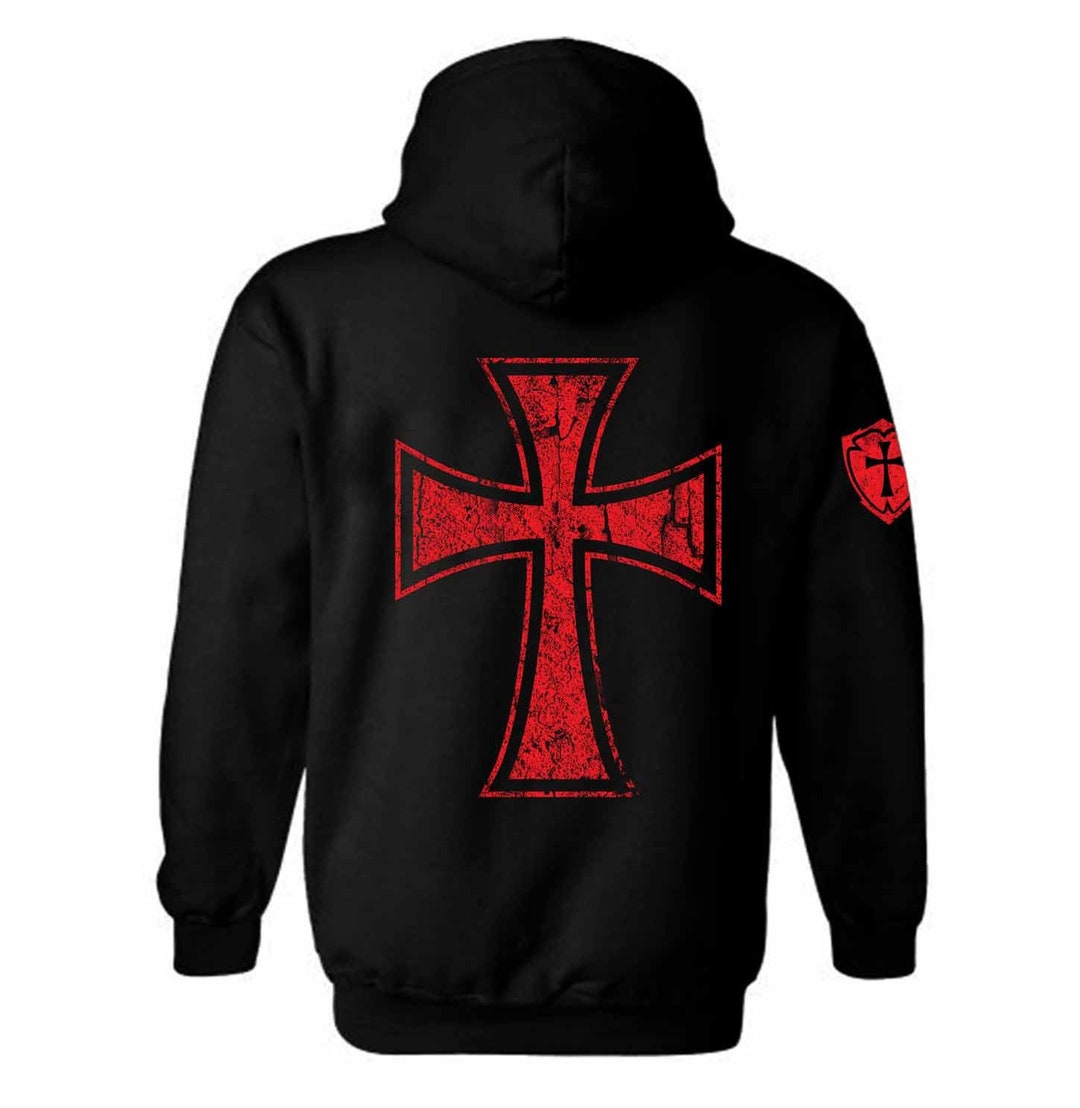 Knights Templar Crusader Hoodie Christian Knight Order - Etsy