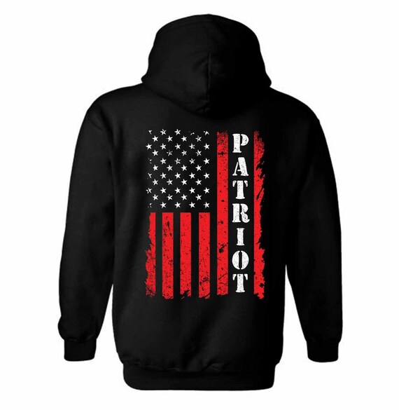 Distressed American Flag Hoodie | Patriotic USA Unisex Apparel