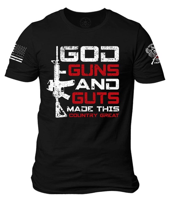 God Guns and Guts T-Shirt | Patriotic 2nd Amendment Tee