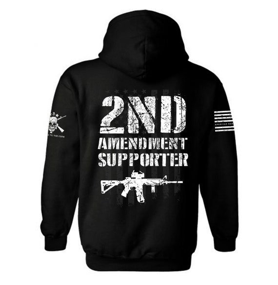 2nd Amendment Supporter Hoodie | American Flag Gun Rights