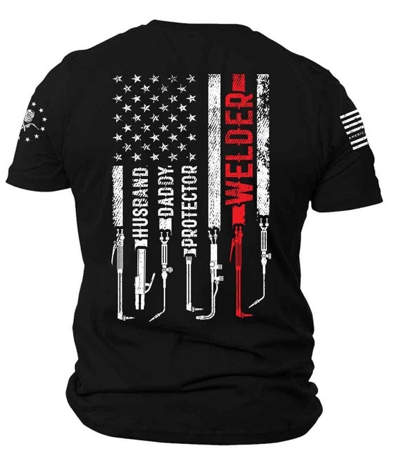 Patriotic Welder T-shirt | American Flag, Welding Tools