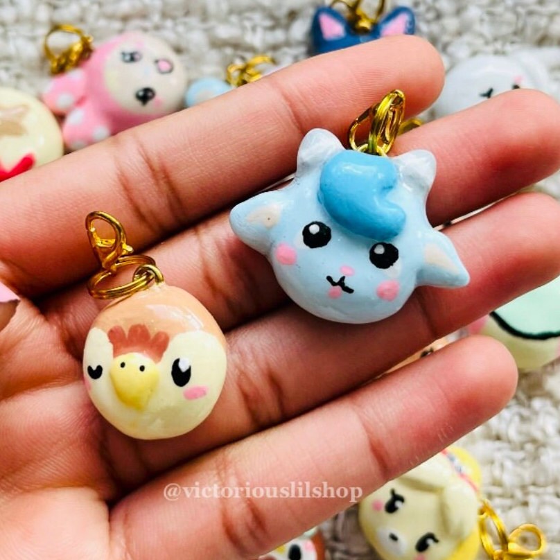 Handmade Clay Animal Crossing Charms judy punchysherb Etsy