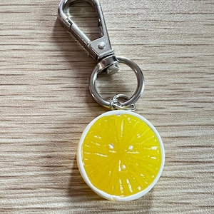 Lemon Keychain | Fruit Keychain | Keychain | Keychain Accessories