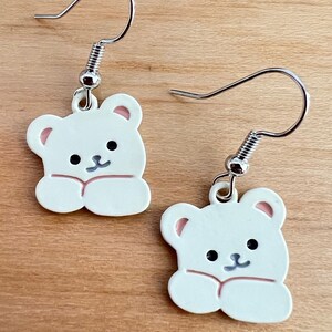 Bear Earrings | Dangle Earrings | Fish Hook Earrings | Cute Earrings