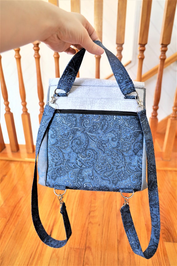 Blue Paisley Backpack