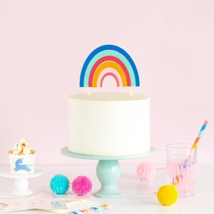 Rainbow Cake Topper | Acrylic Cake Topper | Birthday Party | Party Decorations | Cake Accessories
