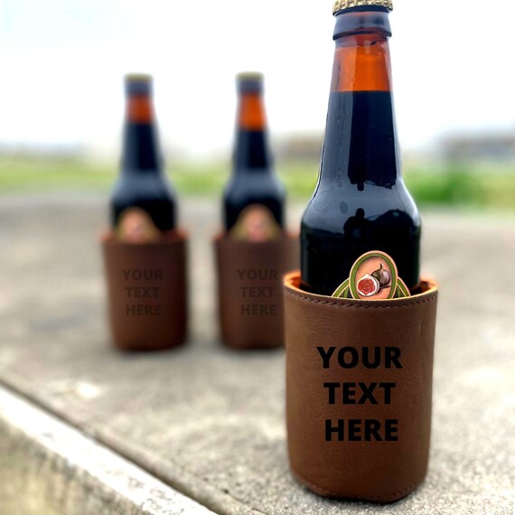 Personalized Beer Cooler Holder Custom Can Bottle Cozy Etsy