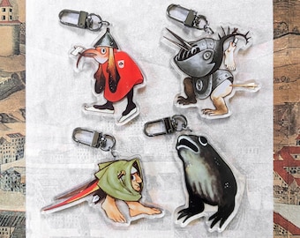 Hieronymus Bosch Buddies | 3" Double-sided Acrylic Keychain
