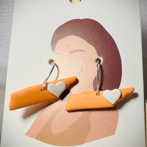 Tennessee Vols Earrings for University of TN Knoxville Volunteers Fans Custom Clay Earrings, Gifts for Vols Fans, Lightweight and Ships Fast