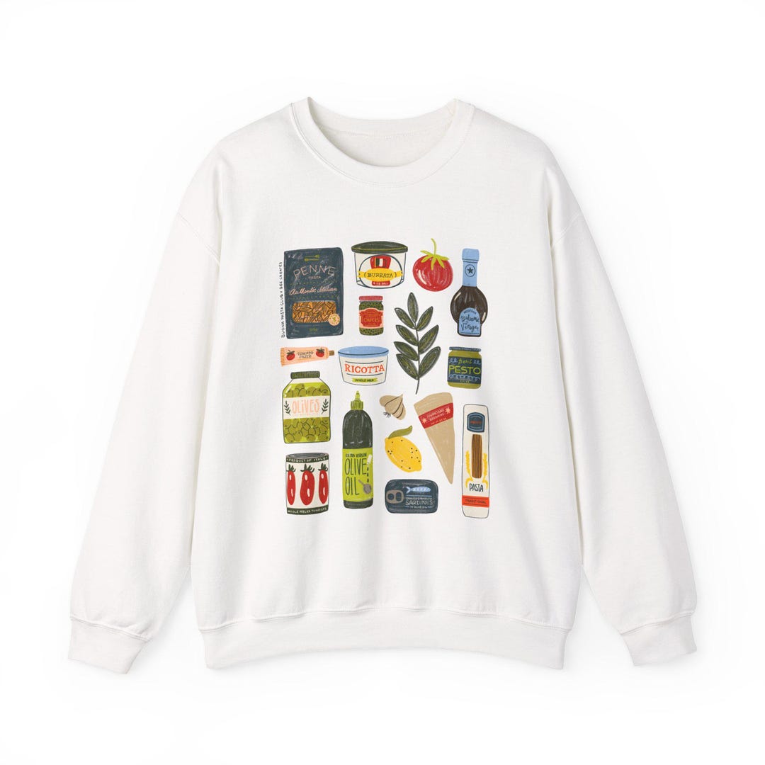 Italian Foods Sweatshirt - Etsy