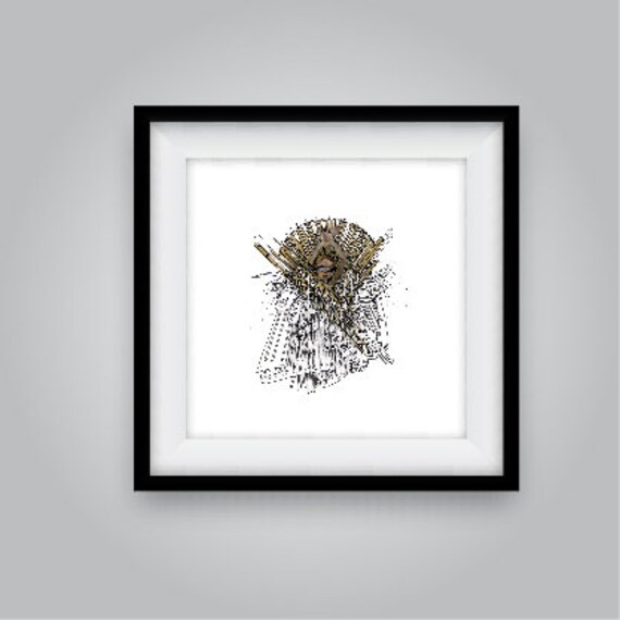 Carte Postale ou Affiche - Collection Hybride Designer Sandrine Blancquaert Modèle N33