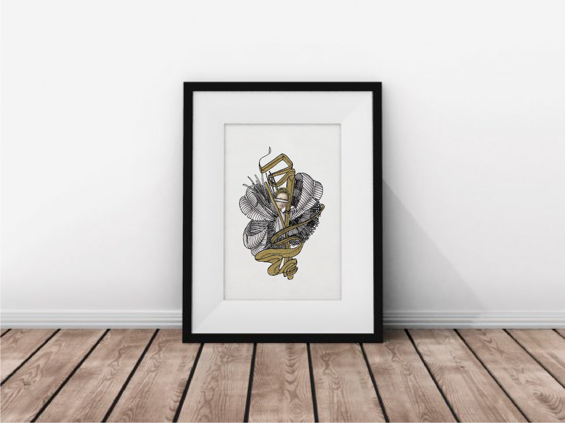 Carte Postale ou Affiche - Collection Hybride Designer Sandrine Blancquaert Modèle N36