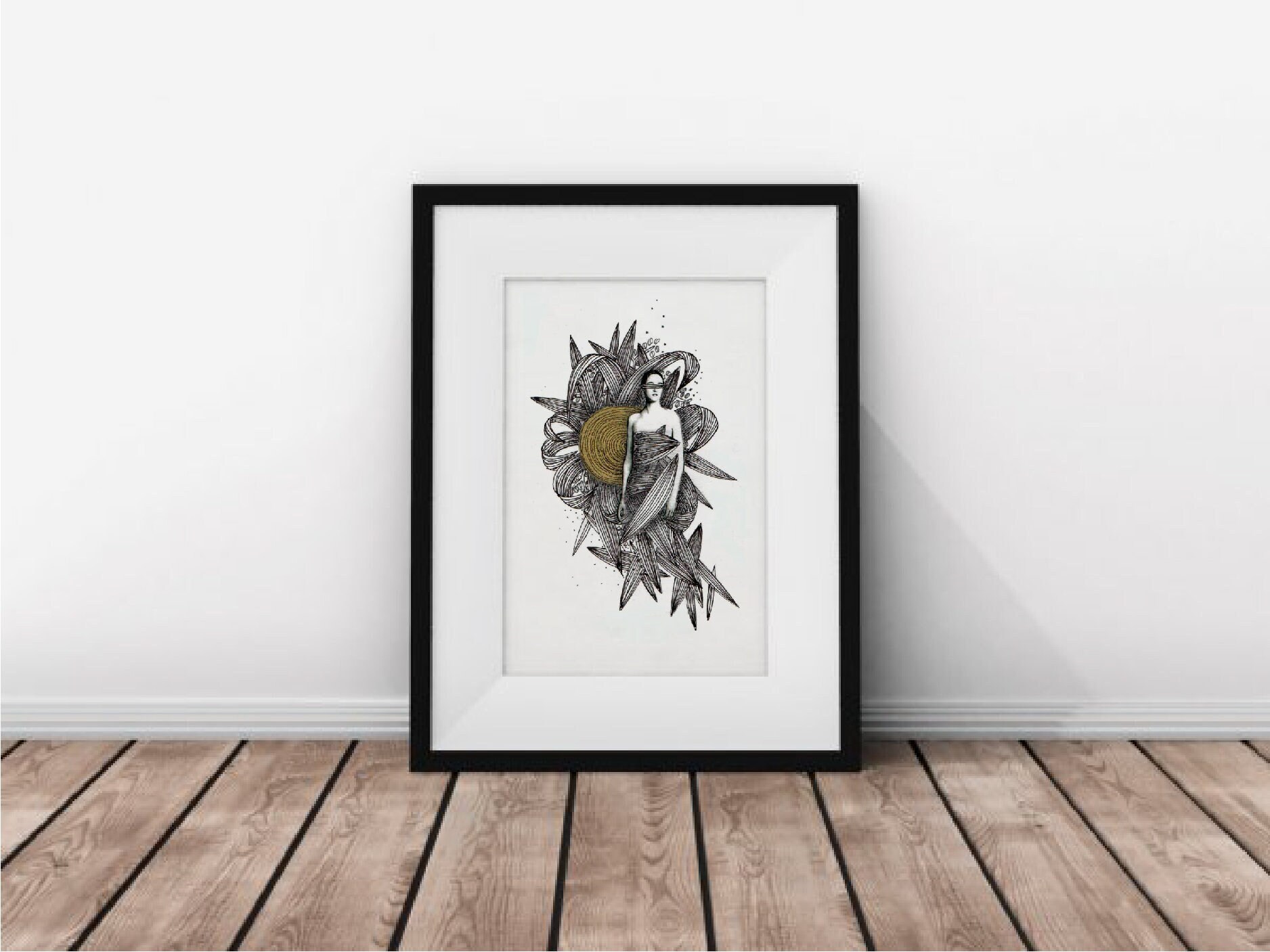 Carte Postale ou Affiche - Collection Hybride Designer Sandrine Blancquaert Modèle N18