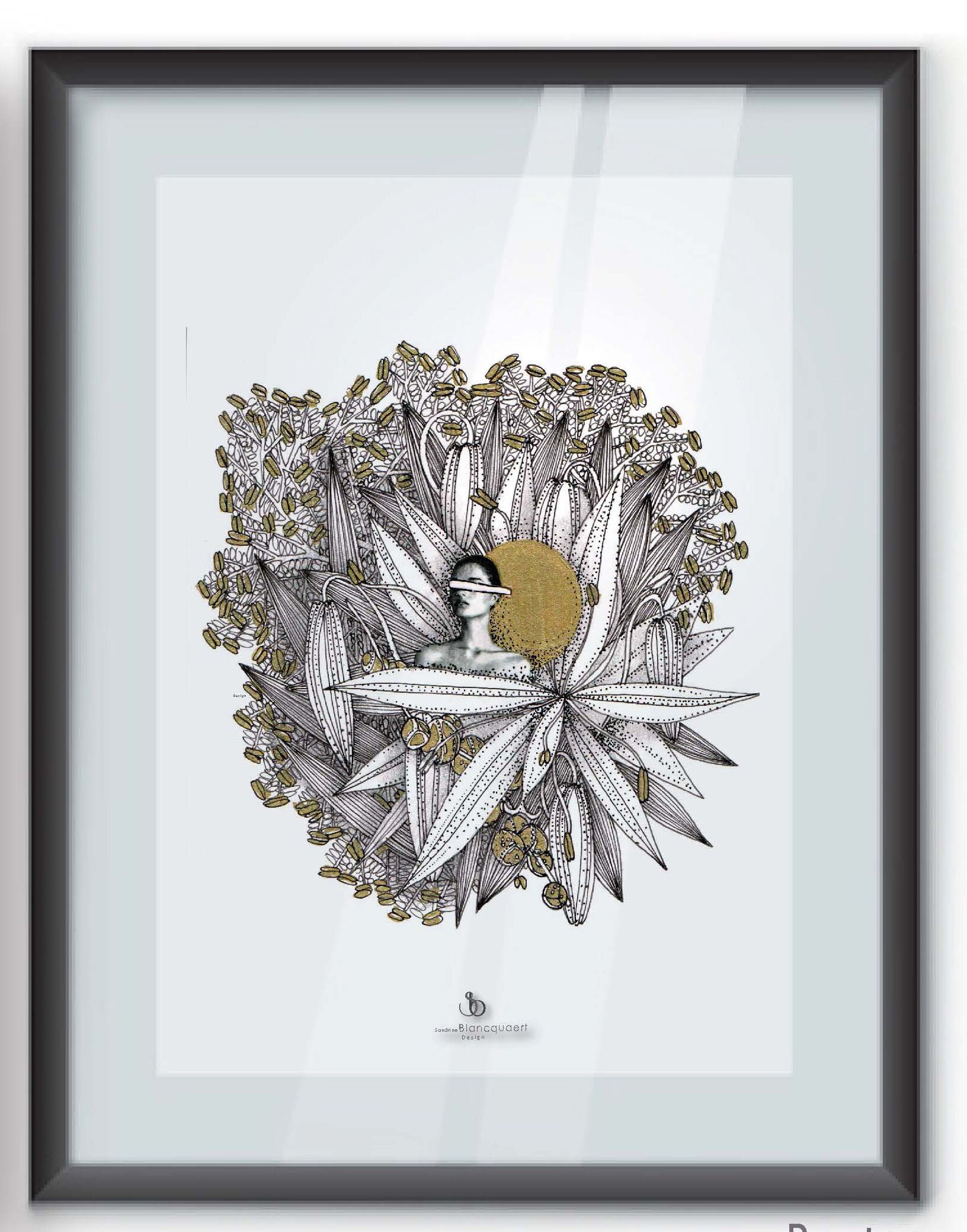 Carte Postale ou Affiche - Collection Hybride Designer Sandrine Blancquaert Modèle N31