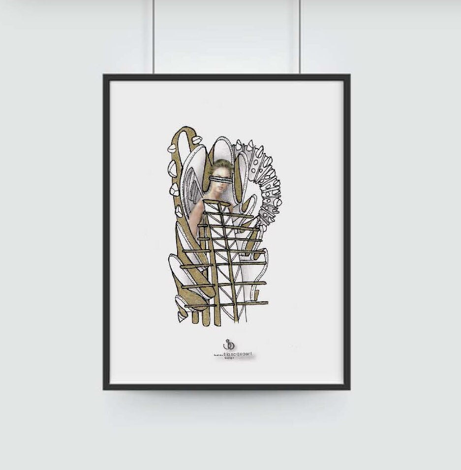 Carte Postale ou Affiche - Collection Hybride Designer Sandrine Blancquaert Modèle N3