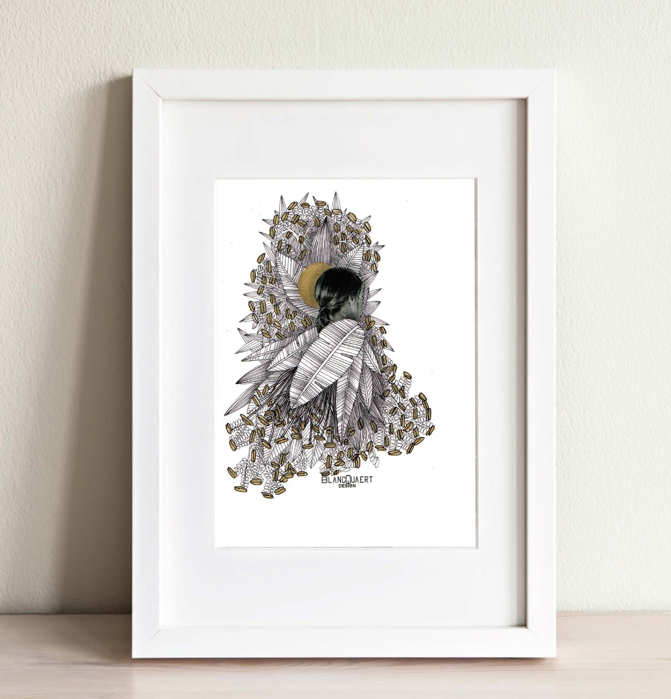 Carte Postale ou Affiche - Collection Hybride Designer Sandrine Blancquaert Modèle N6