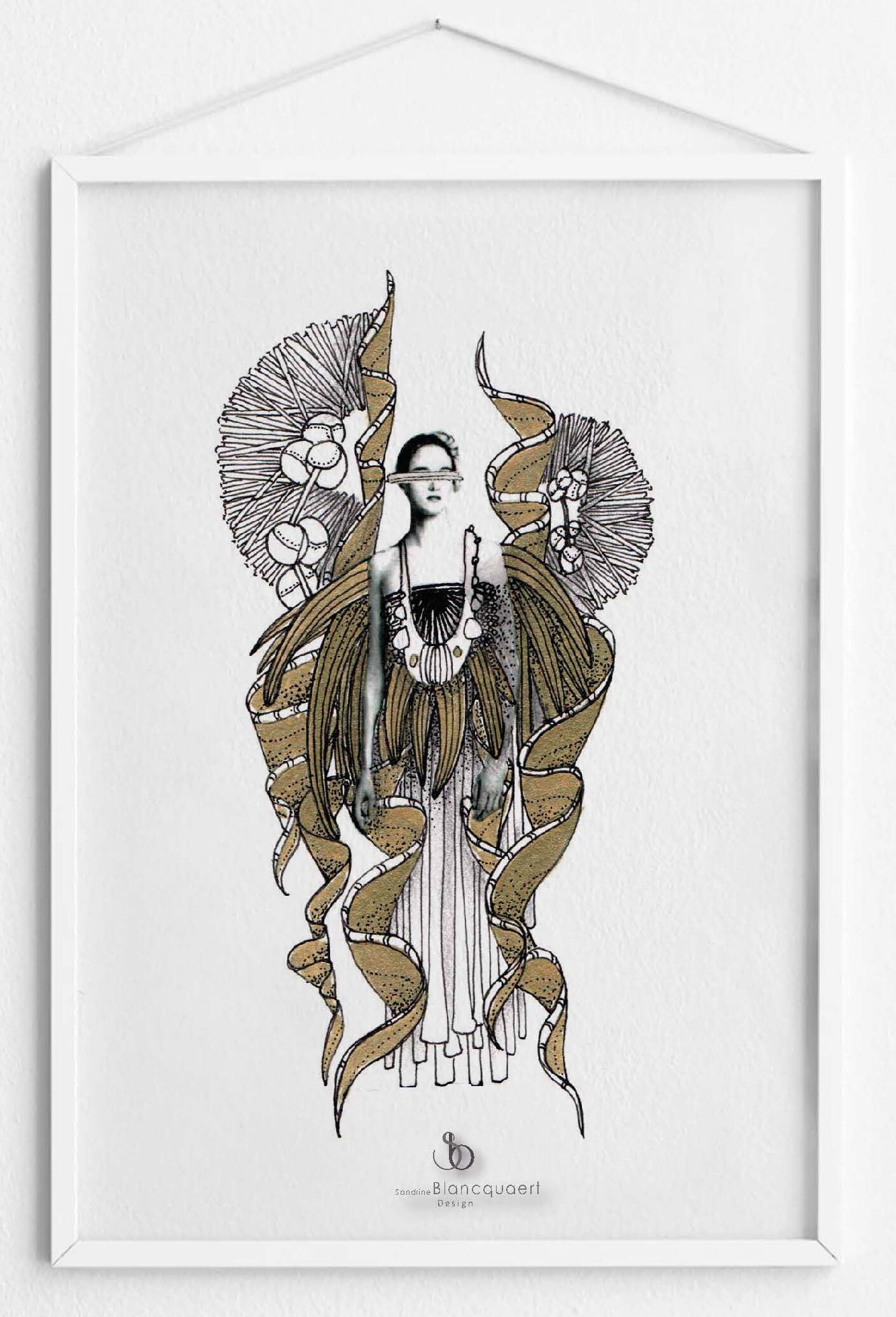 Carte Postale ou Affiche - Collection Hybride Designer Sandrine Blancquaert Modèle N40