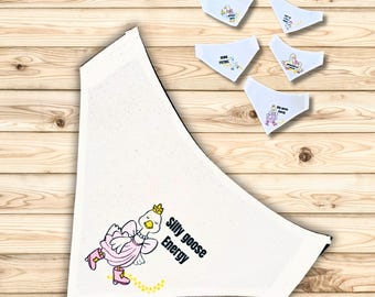 Dog Bandana Slip Over Collar /goose/pet scarf/personalized