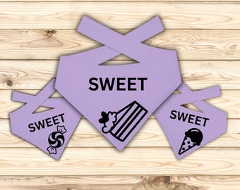 Dog bandana, ties on, Pet Scarf,puppy gift,purple
