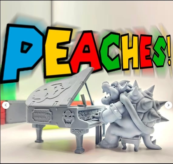 BOWSER - PEACHES - PIANO 3D model 3D printable