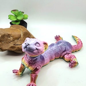 thumbnail image 2 of Buy Articulated Ferret Sensory Pet Ferret 3d Printed Animal Cute Little Statue Online In India 2 of 12