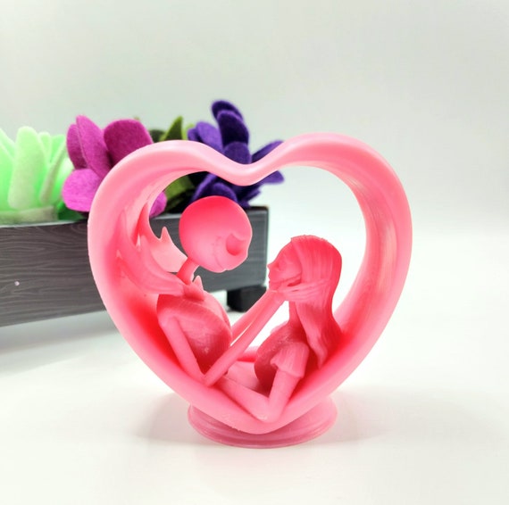 3D file Double Heart Pot Mold, Valentine's Day, Dia de los Enamorados
