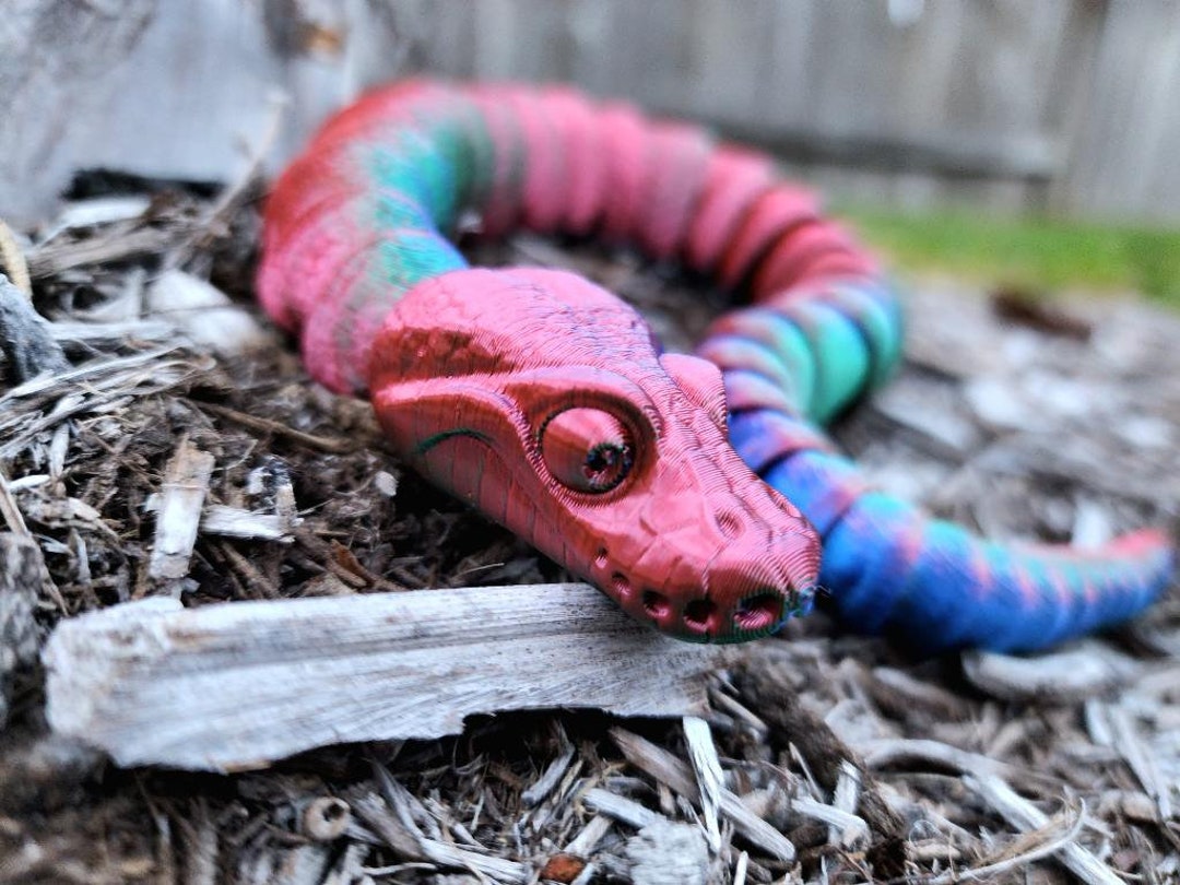 3D Printed Articulated Ball Python Fidget Toy. - Etsy