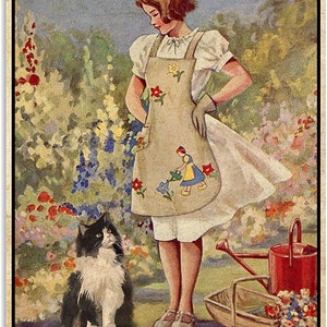 Cat in The Garden Easily Distracted by Cats and Garden Metal Tin Sign