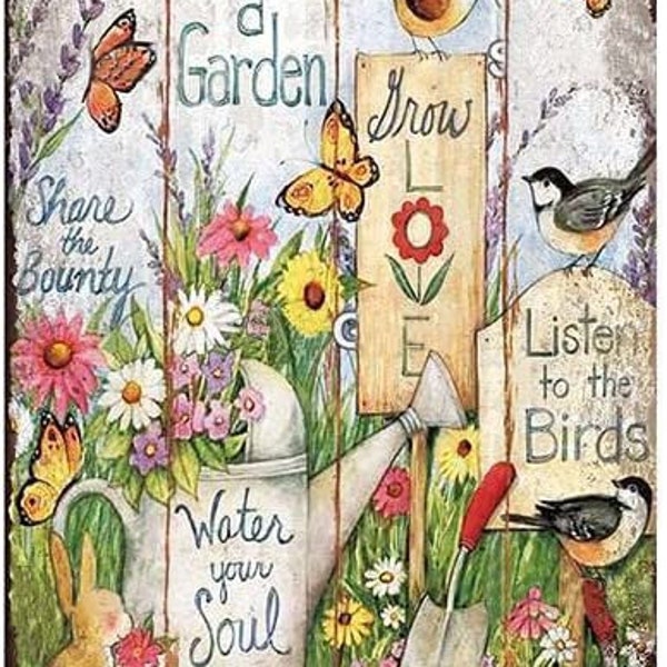 Metal Aluminum Garden Signs- Plant a Garden #156