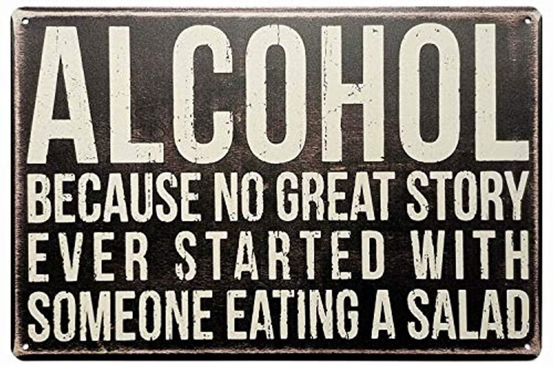 Tin Sign Unique Metal Bar Wall Plaque Decor 31864 Etsy