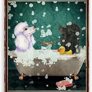 Poodle Funny Bathroom Metal Aluminum Sign, Get Naked Unless You Are Just Visiting Don&#39;t Make It Weird #305